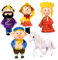 Cabilock 5 Sets Reise In Den Westen Ornamente Statue Chamäleon Wiedergeborene Puppe Tiere Schlaflieder Fingerpuppen Autodekorationen Mini Krippe Fingerpuppe Babypuppe