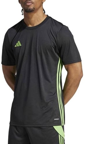 adidas Men's TABELA 23 Jersey, Black/semi Lucid Lime, XL