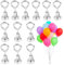 IGXX 12 Pesas para Globos, Soporte para Globos, Pesas de Helio, Pesas magnéticas para Globos, Pesas Reutilizables para Fiestas, Bodas, cumpleaños, Navidad, Halloween (Plateadas)