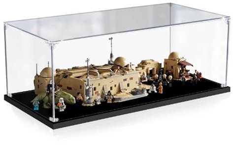 Acryl-Vitrine, kompatibel mit Lego 75290 Bistro-Bar-Displaybox-Set, staubdicht, UV-beständig, transparente Vitrine (nur Vitrine, Kit nicht im Lieferumfang enthalten) (3 mm)