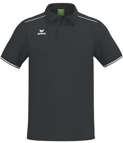 Erima Herren CMPT Pique´ Poloshirt (2112511), schwarz/weiß, 5XL