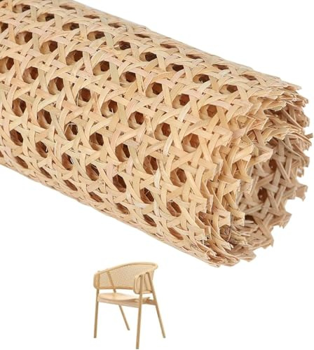 Mujiluxe Cane Webbing Rattan Roll, Gewebtes Offenes Rattan, Rattan Geflecht, Möbel Wiener Geflecht, für Caning Projekte, Heimdekoration,40 x 100cm