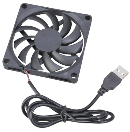 Silents 5VDC 80mm Case Fan With Oil Immersions Bearing Computer Component Cooling Solution For Industrial Applications Low Noise PC Cooling Fan