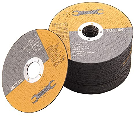 BLUE BAZAAR 50-Pack Cut Off Wheels 115mm x 1.2mm x 22.2mm – Ultra-Thin Metal & Stainless Steel Cutting Discs for Angle Grinders, High-Performance Cutting Blades for Steel, Iron & Inox (50PCS)