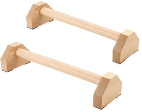 Mujiluxe push-up-handtag, kalistenisk utrustning, hängande handtag trä