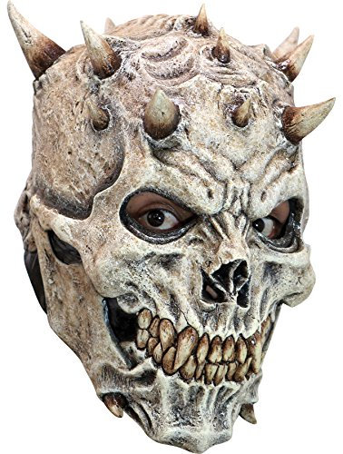 Ghoulish Productions - Masque Spikes, de la gamme Skulls. Ce masque en latex résistant est peint à la main et est idéal pour Halloween. Taille unique adulte.