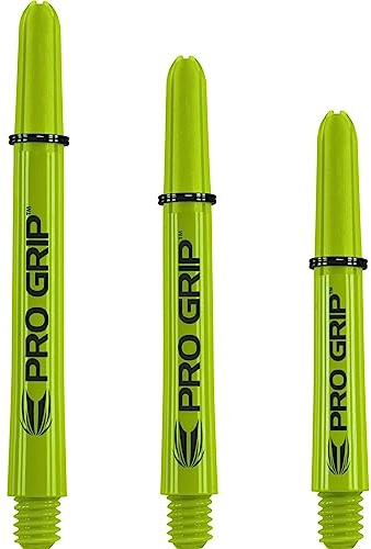 TARGET Pro Grip Dart Schaft, Farbe: Lime Green, Gewinde 2BA, 1 Satz = 3 Stück (Medium)