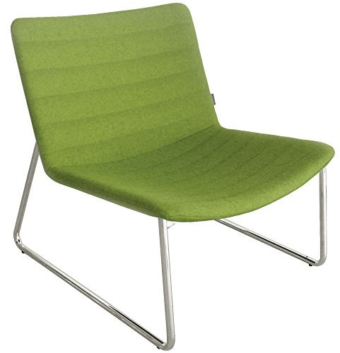 Weber Büro Loungesessel Sessel mit Kufengestell Vegas I, Farbe:GS4 - Cappuccino