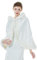 BEAUTELICATE Femme Cape à Capuche Fourrure Courte de Mariage Chaude Capuchon Manteau de Mariée Soirée Automne Hiver (Ivoire, One Size)