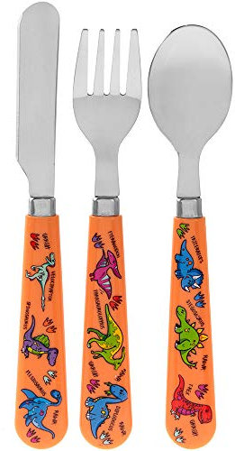 Lesser & Pavey LP42489A Ménagère dinosaure pour enfants, Métal