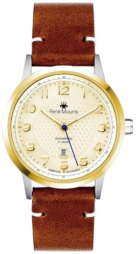 René Mouris Fidele 41MM & 33MM Japanische Automatikuhren für Paare – Echtes Saphirglas, Datumsfenster, 100M Wasserdicht – Armbanduhren aus 316L Edelstahl