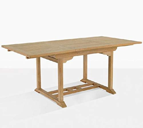 Esstisch ausziehbar Parma Teak Massivholz Breite 120 cm, Länge 200 bis 300 cm
