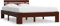 vidaXL Kiefernholz Massiv Bettgestell Holzbett Futonbett Doppelbett Massivholz Bett Bettrahmen Lattenrost Schlafzimmerbett 140x200cm Dunkelbraun