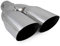 Universell Auspuffblende Endrohr Auto Endrohr Endrohr Endschalldämpfer Edelstahl 56 mm Chrom
