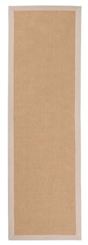 carpetfine Sisalteppich Läufer Beige 75x300 cm | Moderner Teppich für Wohn- und Schlafzimmer