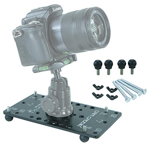 Cam Caddie Ultra Flat Low Angle Cheese Plate POD/Tripod Mount for DSLR, Mirrorless and Action Cameras