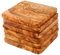Cleminson - Lot de 6 – sous-Verres carrés en Bois d'olivier 9 x 9 cm, Dessous de Verres sans Plastique et Naturel