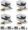 Gtwinsone 4pcs Shower Door Rollers 23mm Shower Sliding Door Wheels 2 Top & 2 Bottom Chrome Shower Runners with Anti-Collision Block and Stainless Steel Screws Fittings for Curved Glass Doors 4-6mm