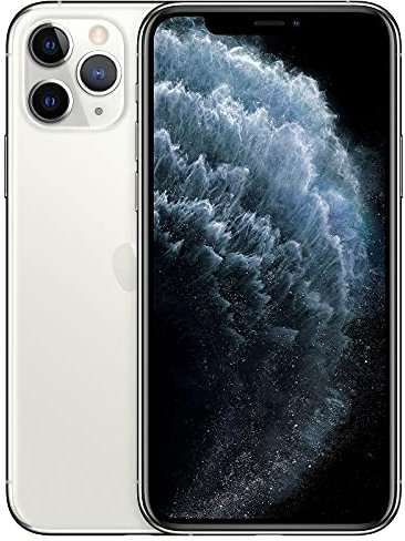 Apple iPhone 11 Pro, 512GB, Silver - Unlocked (Renewed Premium)