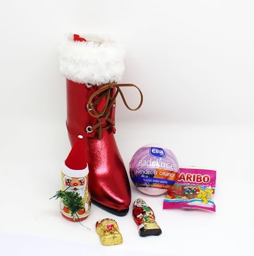 110606 Geschenk Set Nikolaus für Sie mit Stiefelette gefüllt Badekugel