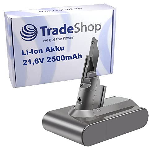 Trade-Shop Li-Ion Akku 21,6V / 2500mAh für Dyson V7 Motorhead Pro, Motorhead Vacuum, Fluffy, Mattress, HEPA/Staubsauger Akkusauger