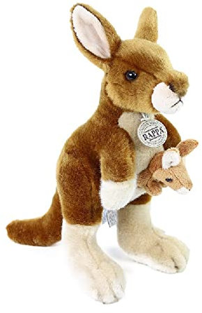 Rappa 960534 Plüschtier Stofftier Känguru mit Baby - 27 cm