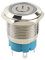 Interruttore a pulsante a scatto in metallo 19 mm 4 pin DC 5 V SPDT impermeabile autobloccante rotondo interruttore marino con luce LED bianca per auto camper camion barca