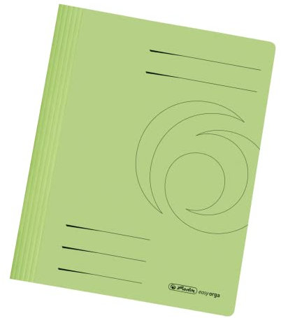 Herlitz Schnellhefter A4 Karton gefaltet (25 x Hellgrün)