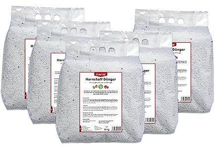 Ruemar Harnstoff Dünger 46% Stickstoff Gemüsedünger für Starkzehrer Langzeitdünger - Hohe Erträge robustes Wachstum Tomaten Kartoffeln Kohl Kürbis Kohl Paprika (25 kg)