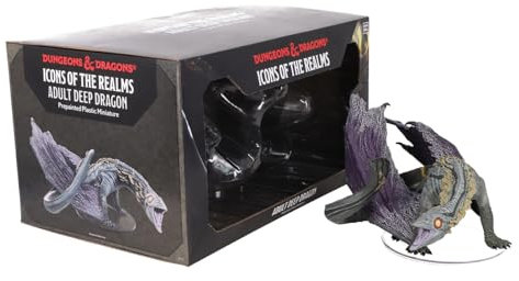 WizKids D&D Icons of The Realms: miniature predipinte di drago profondo per adulti