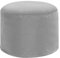 DreamRoots Pouf Hocker - Hocker Rund Samt 50x50x35 cm - Couch Hocker Wohnzimmer - Sitzpouf Rund - Fußhocker Für Sessel - Sitzhocker Rund - Hocker Couch - Hocker Sofa