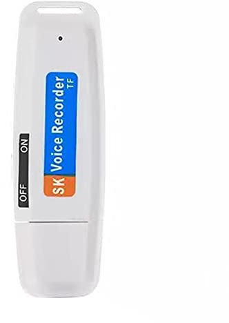 Qutsvosh Mini registratore vocale portatile ricaricabile U-Disk USB Digital Audio Voice Recorder mini dittafono attivato -