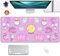 Kawaii – Sous-main pour bureau avec éléments sorciers mignons, grand tapis de souris pour ordinateur portable, ordinateur portable, tapis de souris pour fille et femme, décoration de bureau (70 x 29