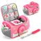 OUKNAK Tragetasche für Toniebox Starter Set, Aufbewahrungstasche für Toniebox Audio Player Tragebox für Toniebox Zubehör Reisetasche für Toniebox (Pink Rainbow) 01
