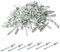 100pcs Stück Alu Blindnieten Sortiment Popnieten,Pop Nieten Stahlniete,Silber Aluminium Blindnieten(Silver, 3.2x10)