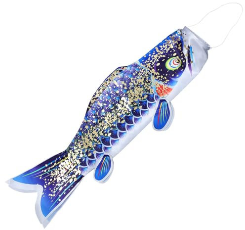 STOBOK Japanische Fisch Windsock Flagge Dekorative Gartendekoration Für Festivals Und Feiern Leichtes Material Und Hängend Für Garten Und Terrasse