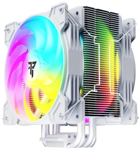 Tempest Disipador PC ARGB Blanco, 2 Ventiladores 120mm | Intel y AMD, Silencioso, TDP 160W, Base Cobre CU1020, Gaming