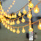 LYNNON LED Lichterkette Kugel Außen mit Stecker Warmweiß Dimmbar 20m 120LED Lichterkette Outdoor Wasserdicht 8 Modi für Innen Zimmer Kinderzimmer Balkon Camping Zelt Party Hochzeit Weihnachtsbaum Deko