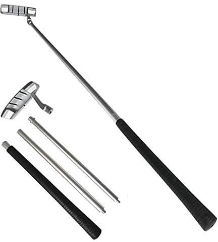 Putter da Golf, Putter Bidirezionale a 3 Sezioni in Lega di Alluminio con Palline, Accessori per Mazze per Bambini e Adulti, Facile da Usare per Mancini e Destrimani (As show as