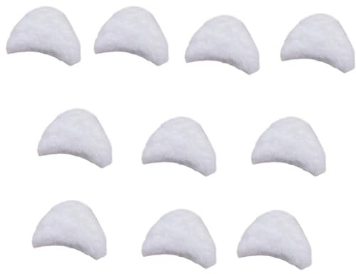 10/20/30 Stück Katzenohr-Form, gepolsterte Applikationen, zum Basteln, Kleidung, Nähen, Frauen-Haarspange, Applikationen