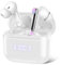 SKIUDCT Bluetooth Kopfhörer, Kopfhörer Kabellos Bluetooth 5.3, 48 Std Tiefer Deep Bass In Ear Kopfhörer mit ENC Noise Cancelling Mic, Wireless Earbuds, IP7 Wasserdicht LED Anzeige Ohrhörer, Weiß