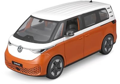 2023 ID.Buzz Van Orange und Weiß Special Edition Serie 1/24 Druckguss Modellauto 32914OR