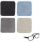 MEXRUMI 4 Pièces Lingettes Microfibre,Chiffon De Nettoyage Pour Lunettes,Chiffons De Nettoyages En Micro-Fibre,Essuie Lunette,Pour Nettoyer Lunettes Caméras Tablettes Téléviseur(4 Couleurs)