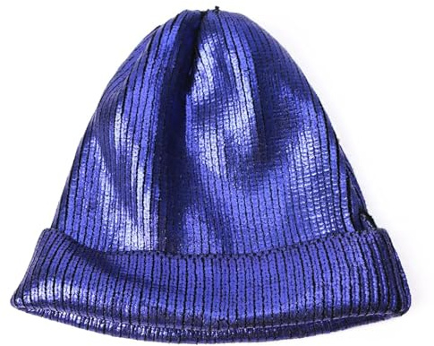 WOYUANSHA Mütze Beanie Hut Metallic Unisex Acryl Gestrickte Mütze Mütze Mütze Mädchen Mützen Frauen Mützen