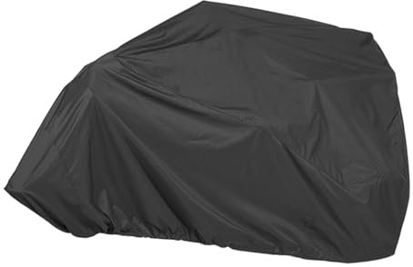 MERRYHAPY Holzspalter Schutzhülle Outdoor Gartenabdeckung Oxford Gewebe Schwarz 211x117x100cm Witterungsbeständig Regenschutz Mit Verstellbarem Sitz Belüftungsdesign