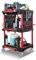 Rollbarer Allzweck-Werkzeug-Organizer, Autowasch-Detailing-Trolley, 3-stufiger Auto-Detailing-Werkzeugwagen mit seitlicher Aufhängeplatte und Haken, Mechaniker und Detailer während der Reparatur,