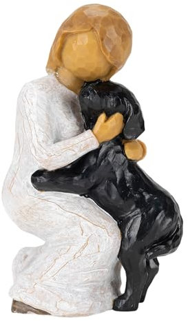 Everkeen Angel Dog Figurines Dog Memorial Gifts Dog Friendship Memorials Pet Memorial Gifts Pet Loss Gifts Gifts For Dog Lovers Black