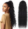 Wisebom Queue de Cheval Extension avec Cordon 62cm Bouclés Postiche Extension pour Femme Naturel Longue Bouclé Ondulées Synthétique en Queue de Cheval (Noir)