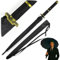 Swords and more One Piece Regenschirm, 16K Premium Version, Groß Katana Samurai Schwert Regenschirm Sturmfest mit langem Griff (Yubashiri)
