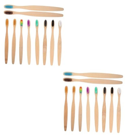 VALICLUD 20 Stck. Zahnbürste Erwachsene Öko Bambus